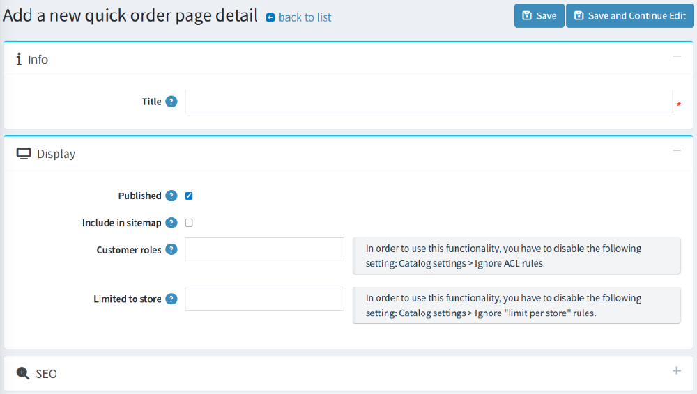 add new nopcommerce quick order detail page plugin
